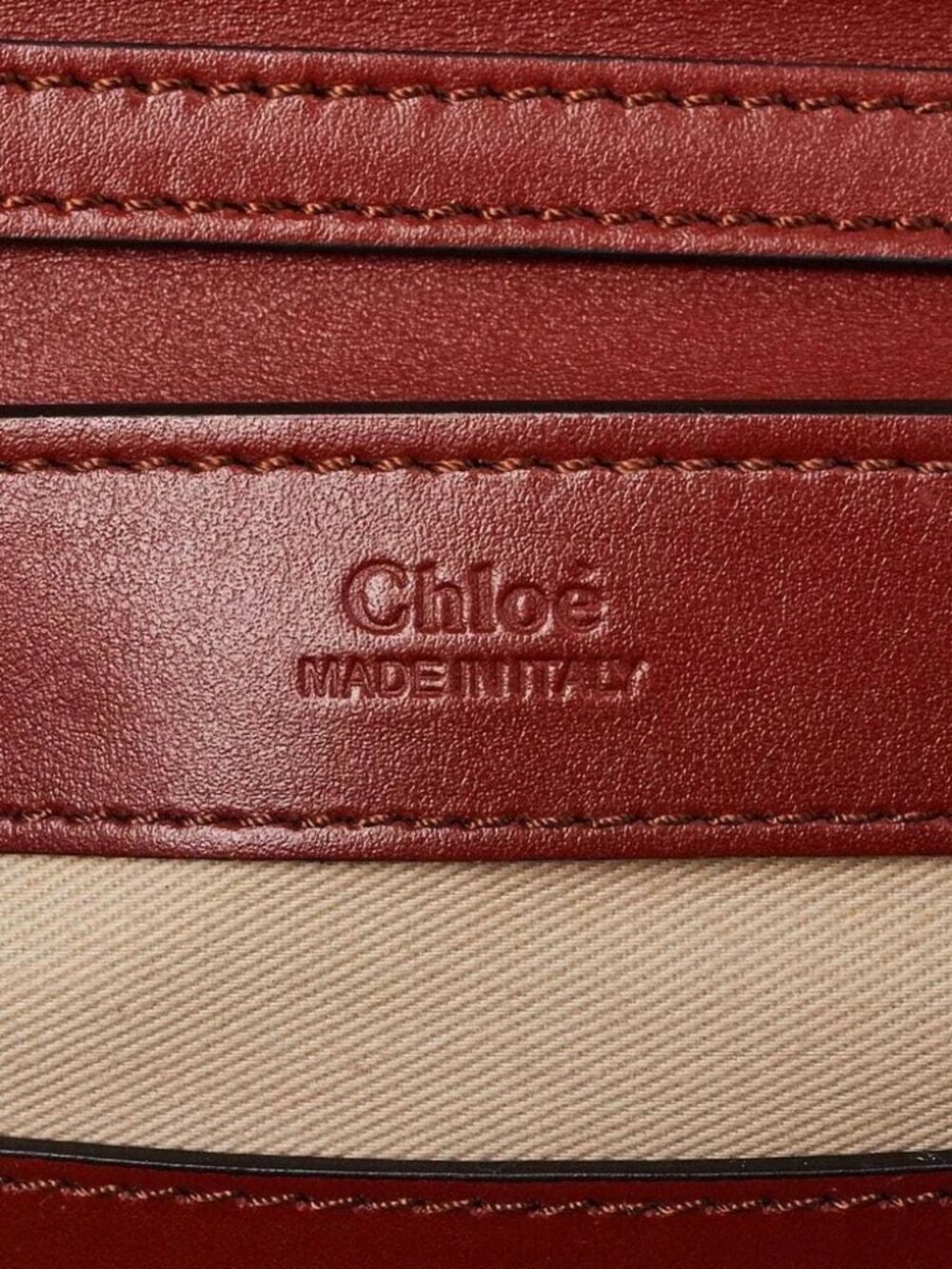 Chloe Brown Leather Mini C Chain Bag - Picture 9 of 11